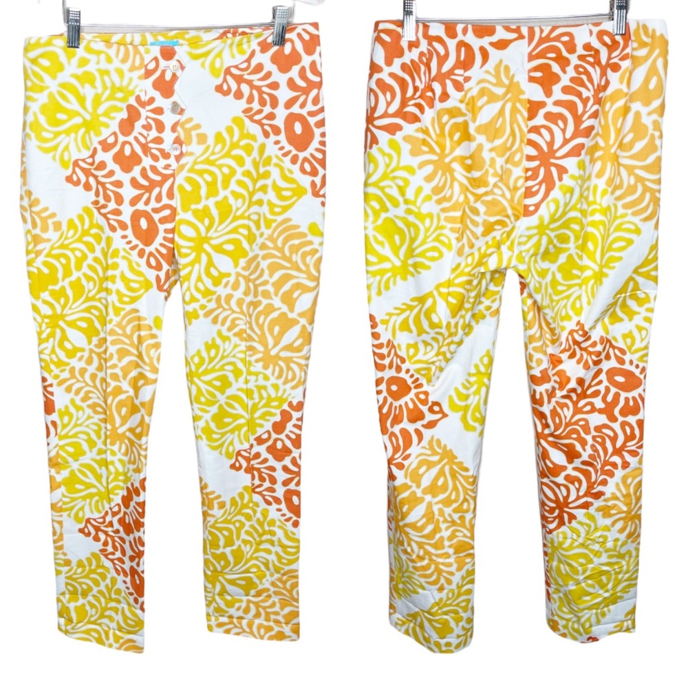 J. Mclaughlin Multicolor Patterned 3 Button Pants… - image 1